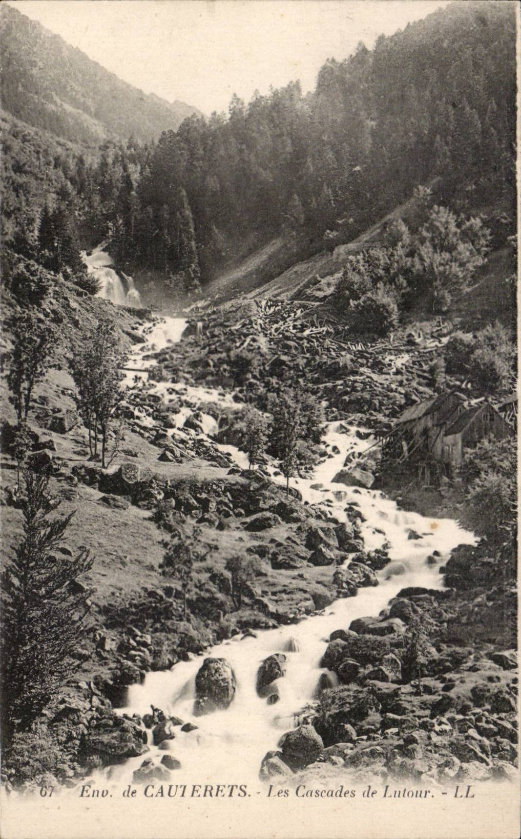CPA Cauterets cascades of Lutour
