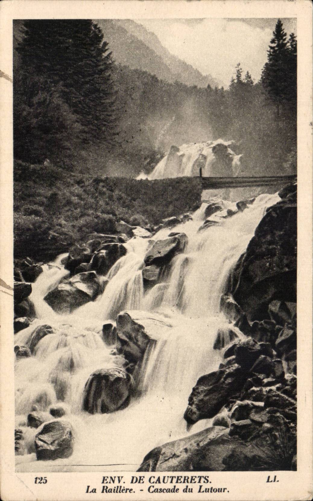 CPA Environs of Cauterets Raillere Cascades of Lutour