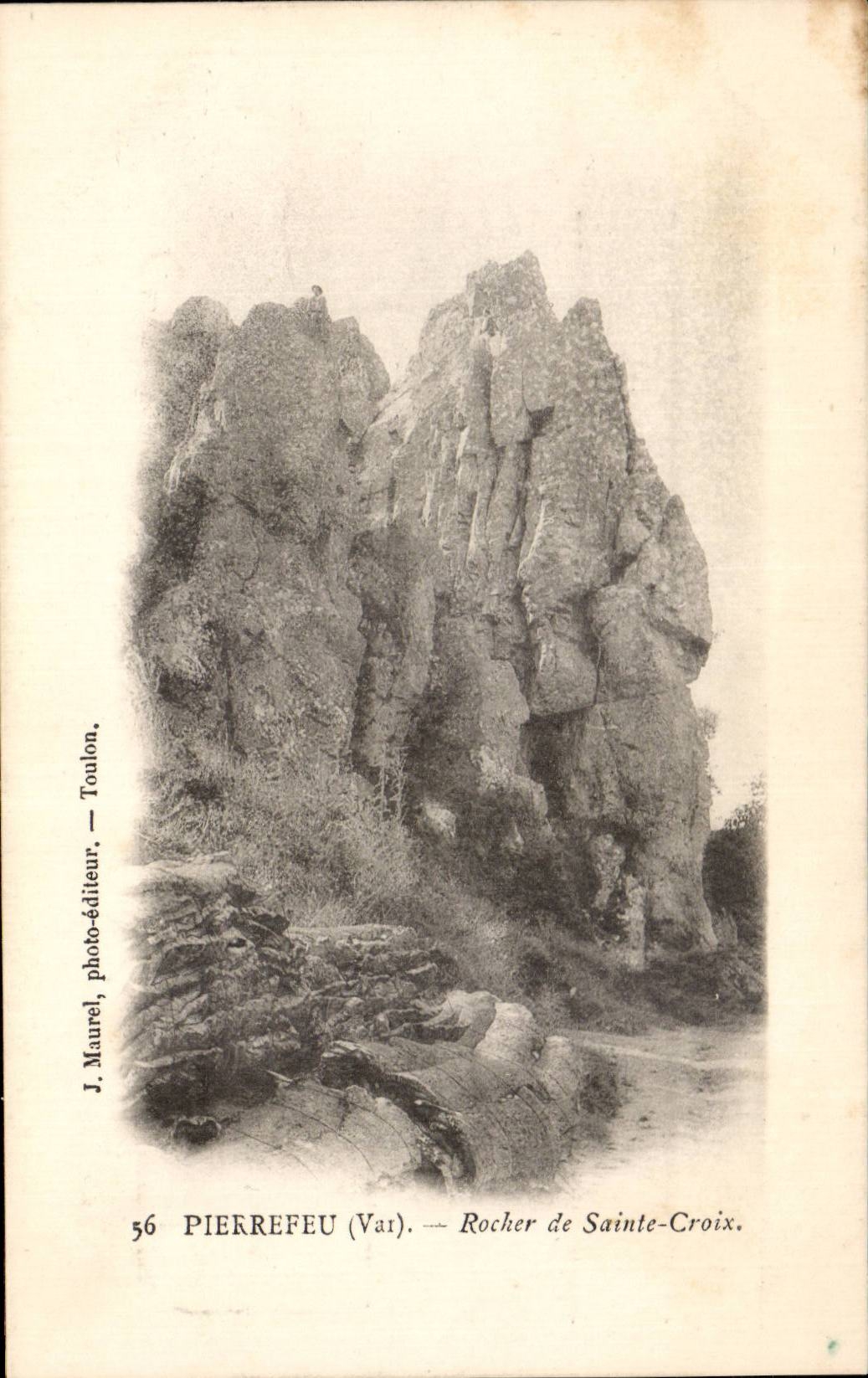 CPA Pierrefeu Rocher de Sainte Croix 
