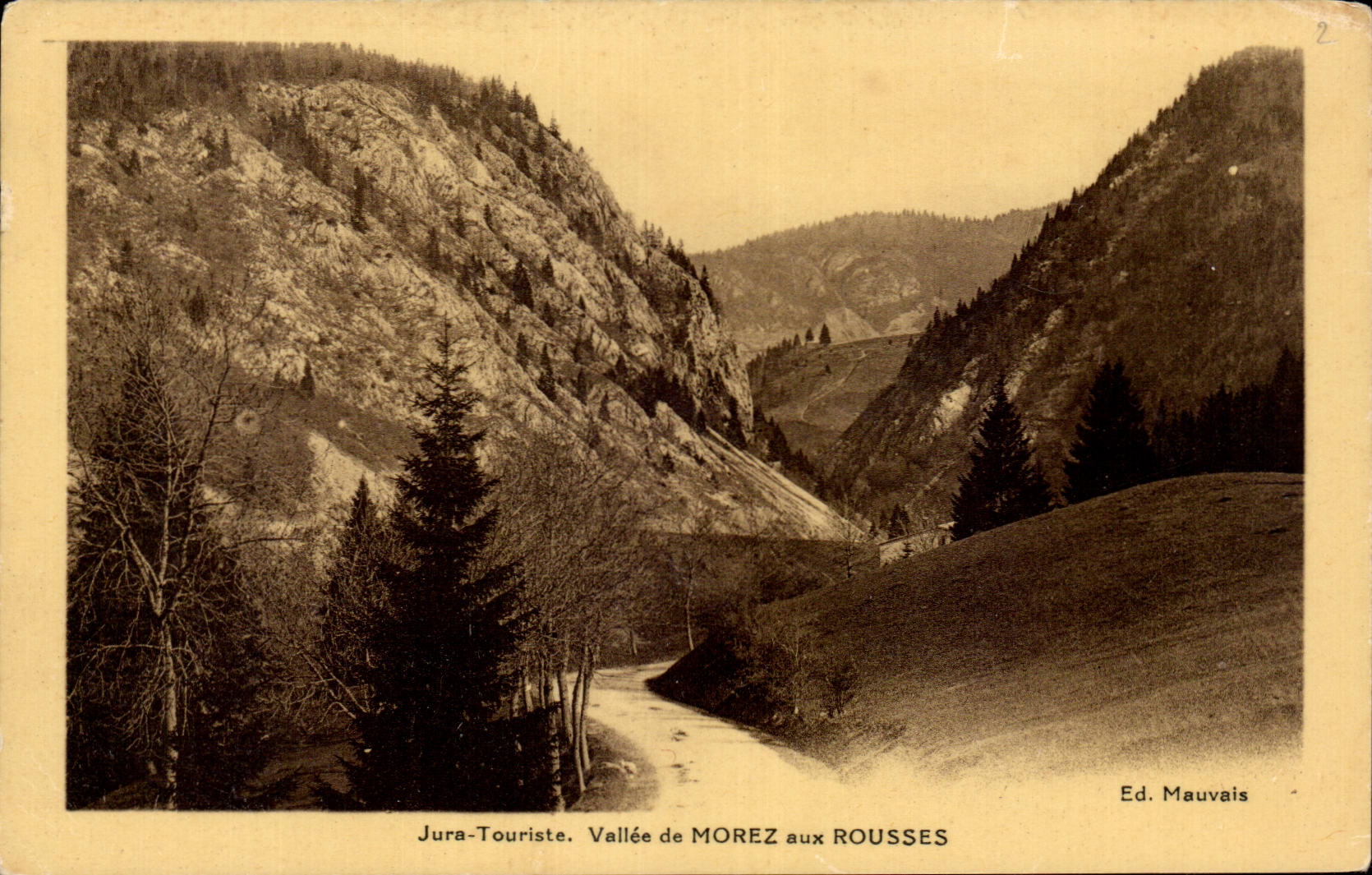 CPA the Jura Valley of Morez to the Russet-red ones
