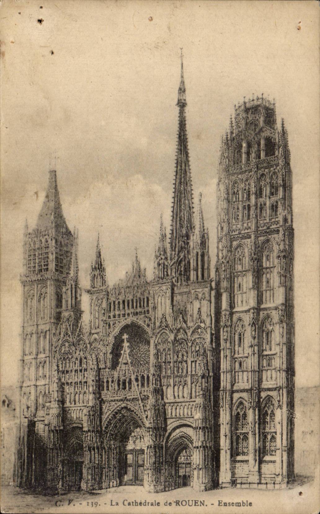 CPA Cathedral of Rouen Together