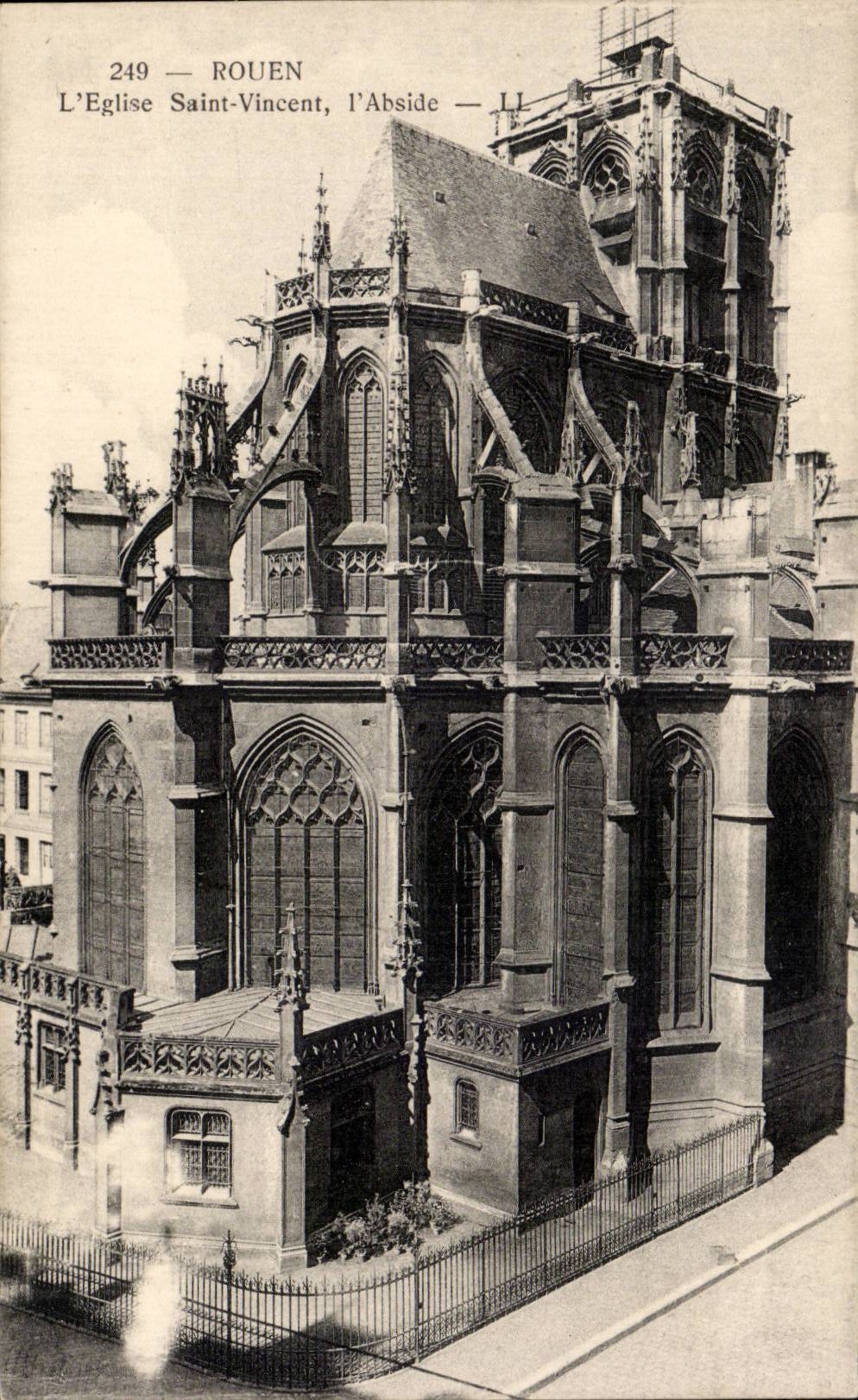 CPA Rouen church Saint Vincent apse