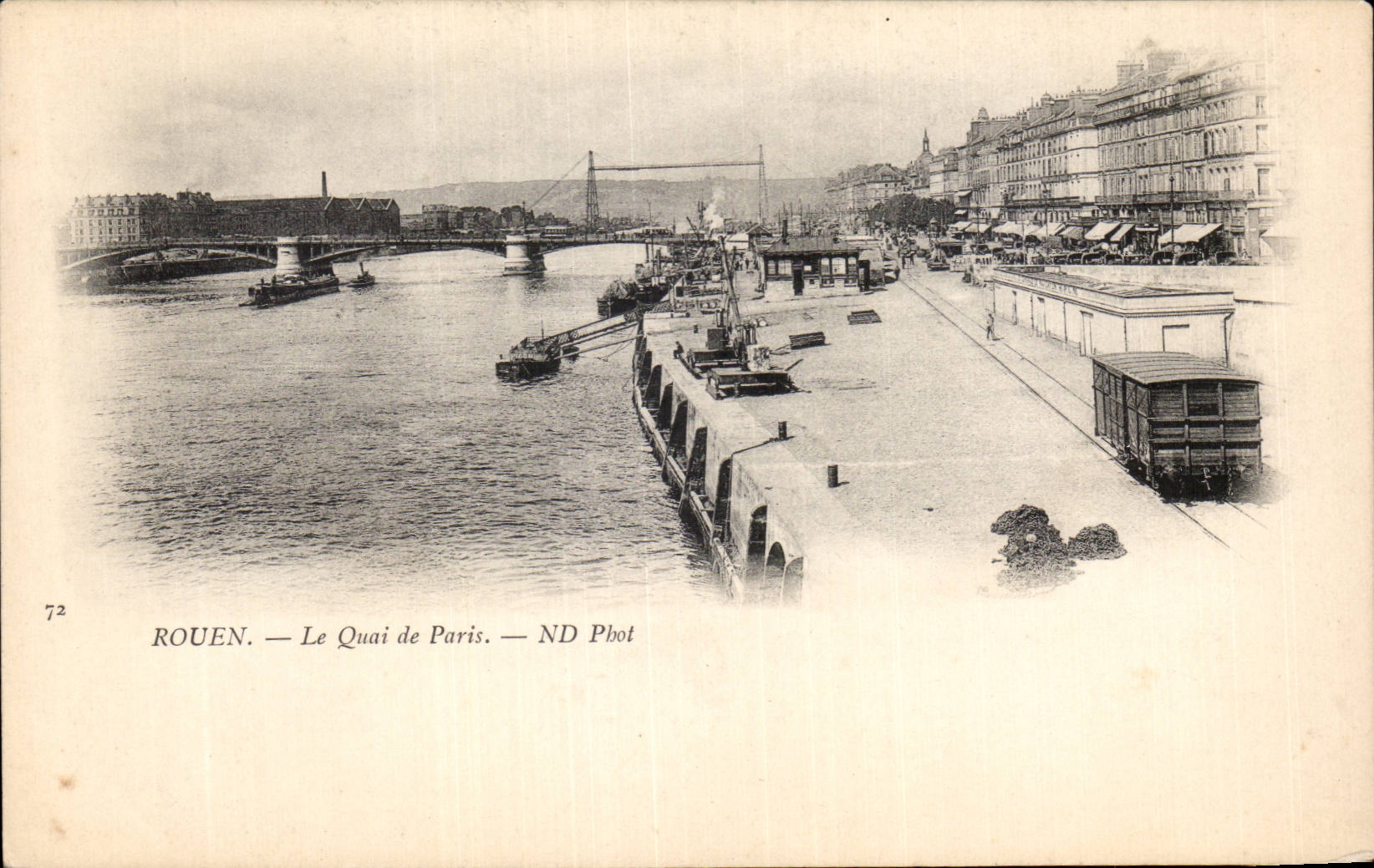 Rouen - the Quay of Paris - CPA