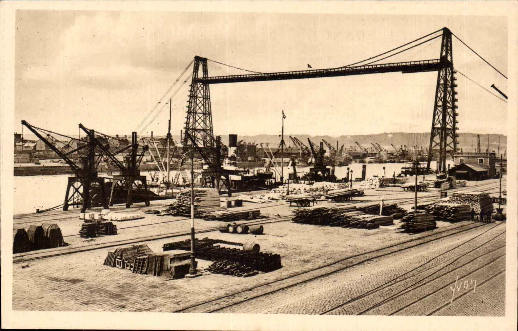 CPA Rouen the transporter bridge