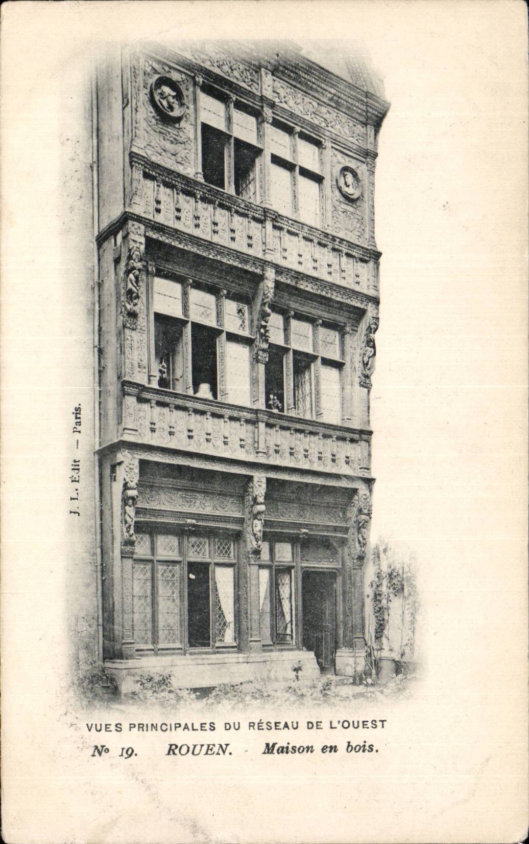 CPA Rouen House out of wooden