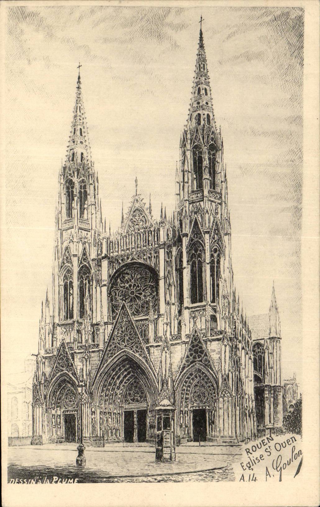 CPA Rouen Church St Ouen