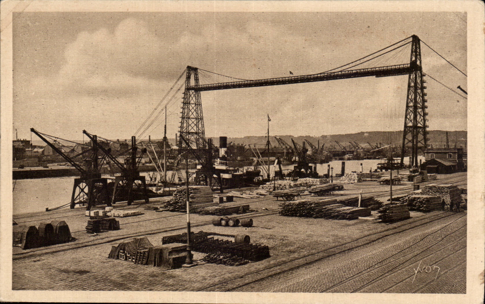 CPA Rouen the transporter bridge