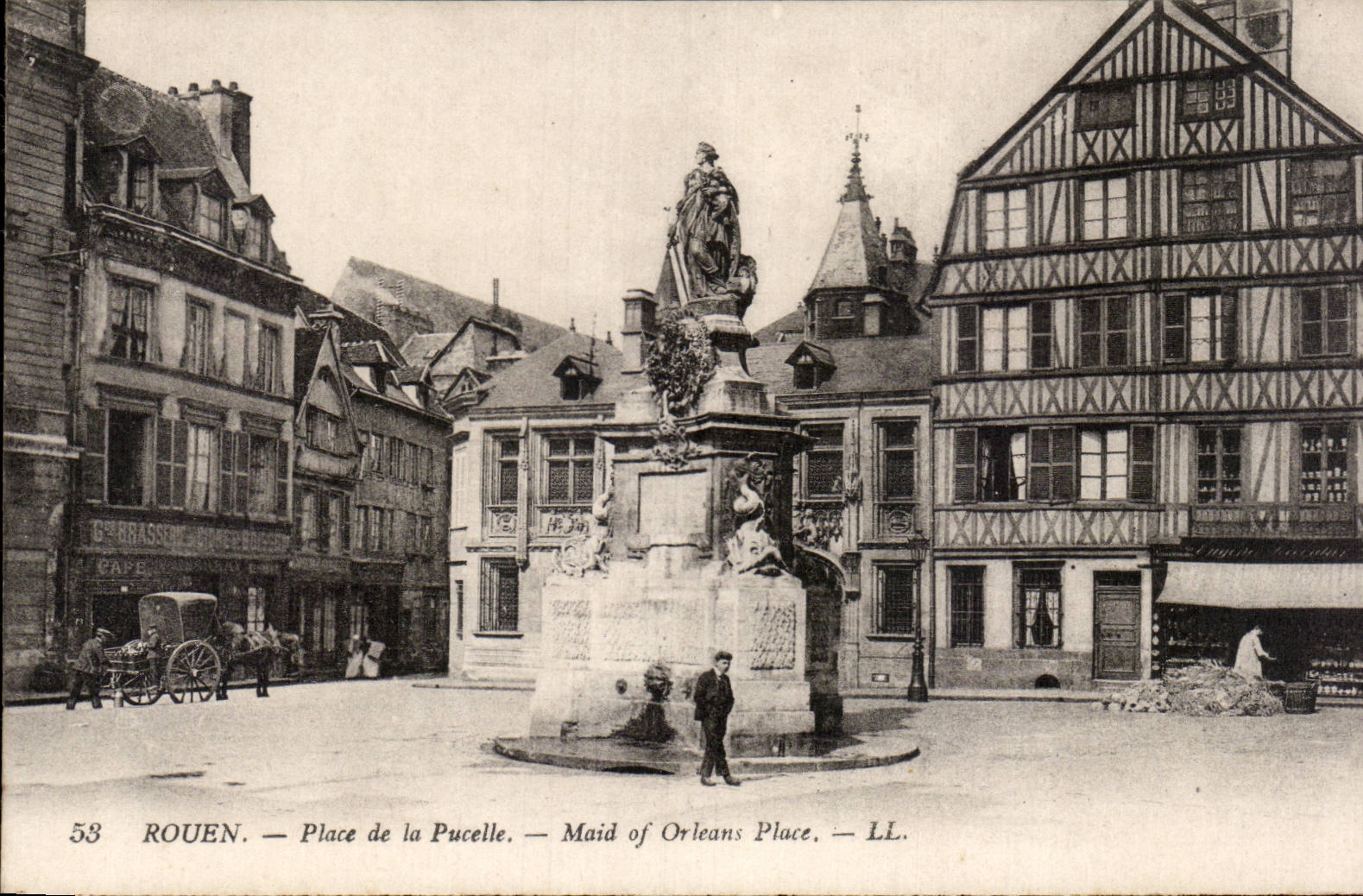 Rouen - Place of the Virgin - CPA -