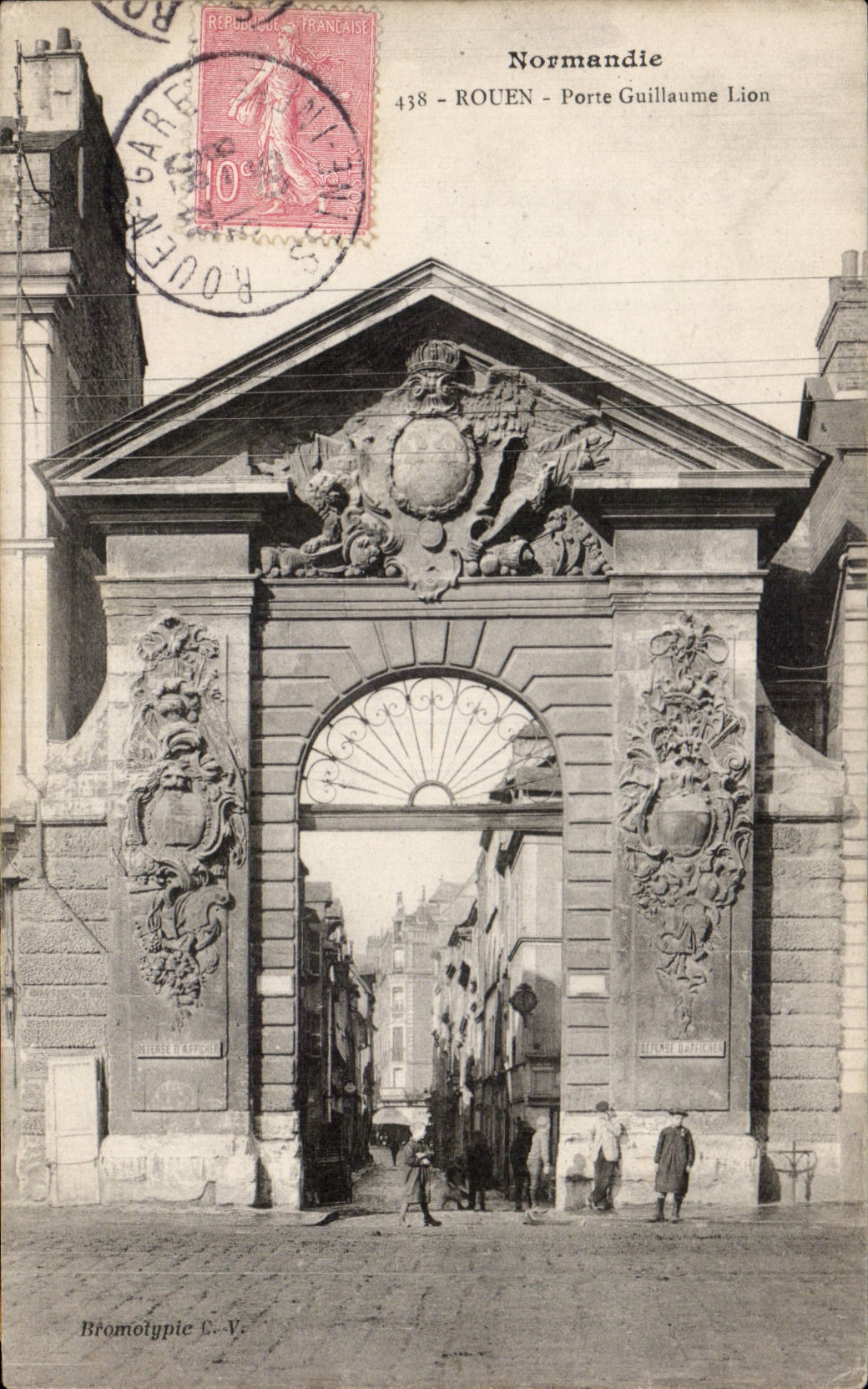 Rouen - Gate Guillaume Lion - CPA -