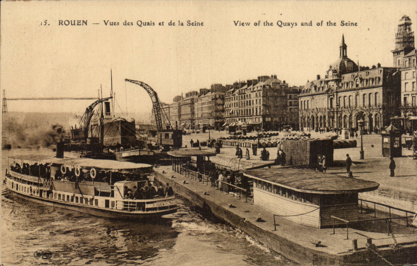 Rouen - Sights of the Quays and the Seine - CPA