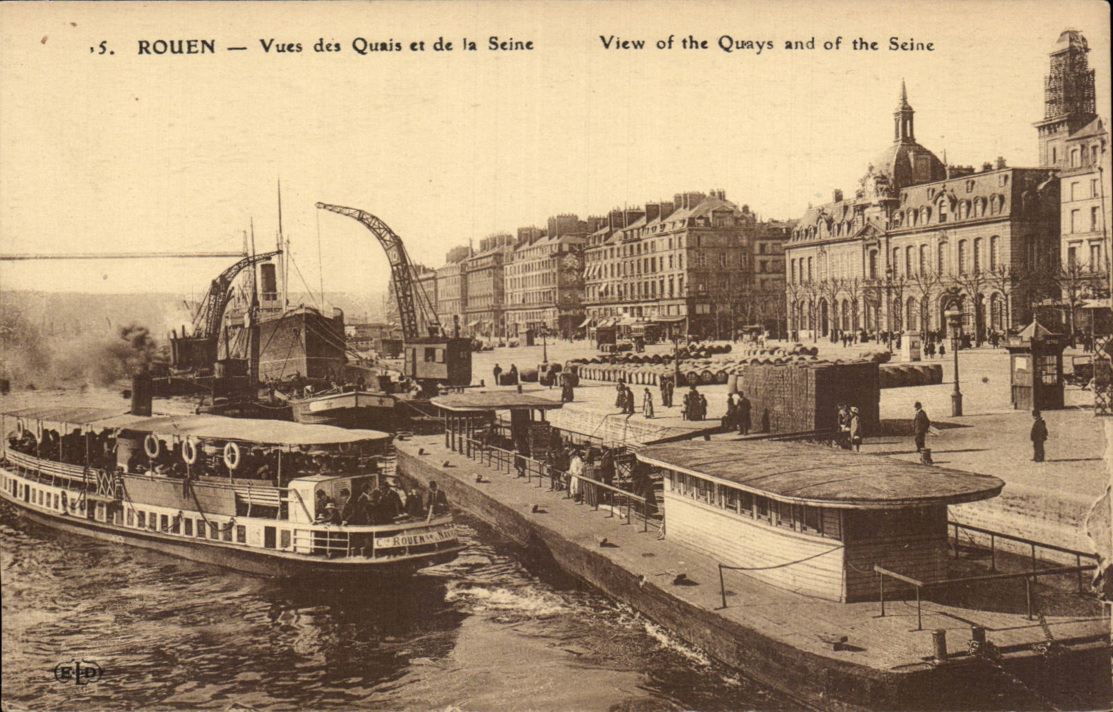 Rouen - Sights of the Quays and the Seine - CPA