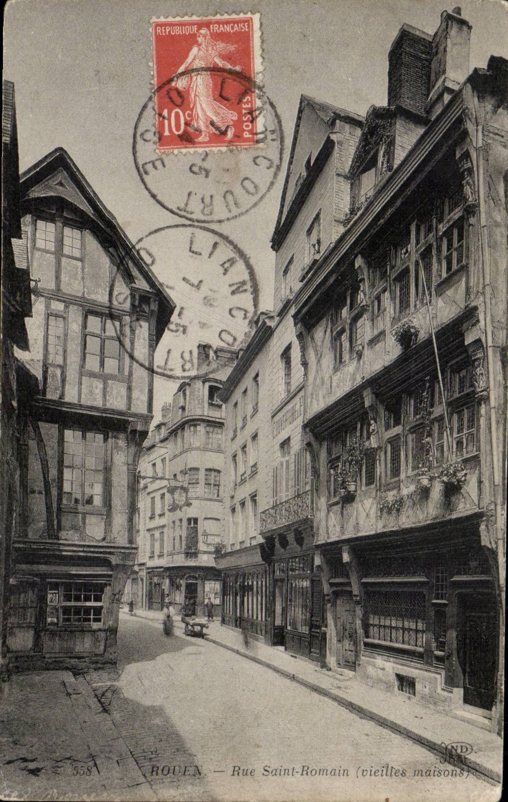 Rouen - Street Saint Romain - CPA
