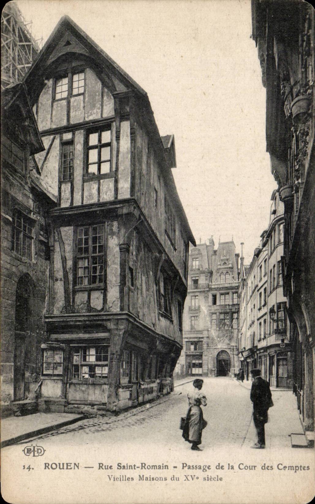 Rouen - Street Saint Romain - CPA