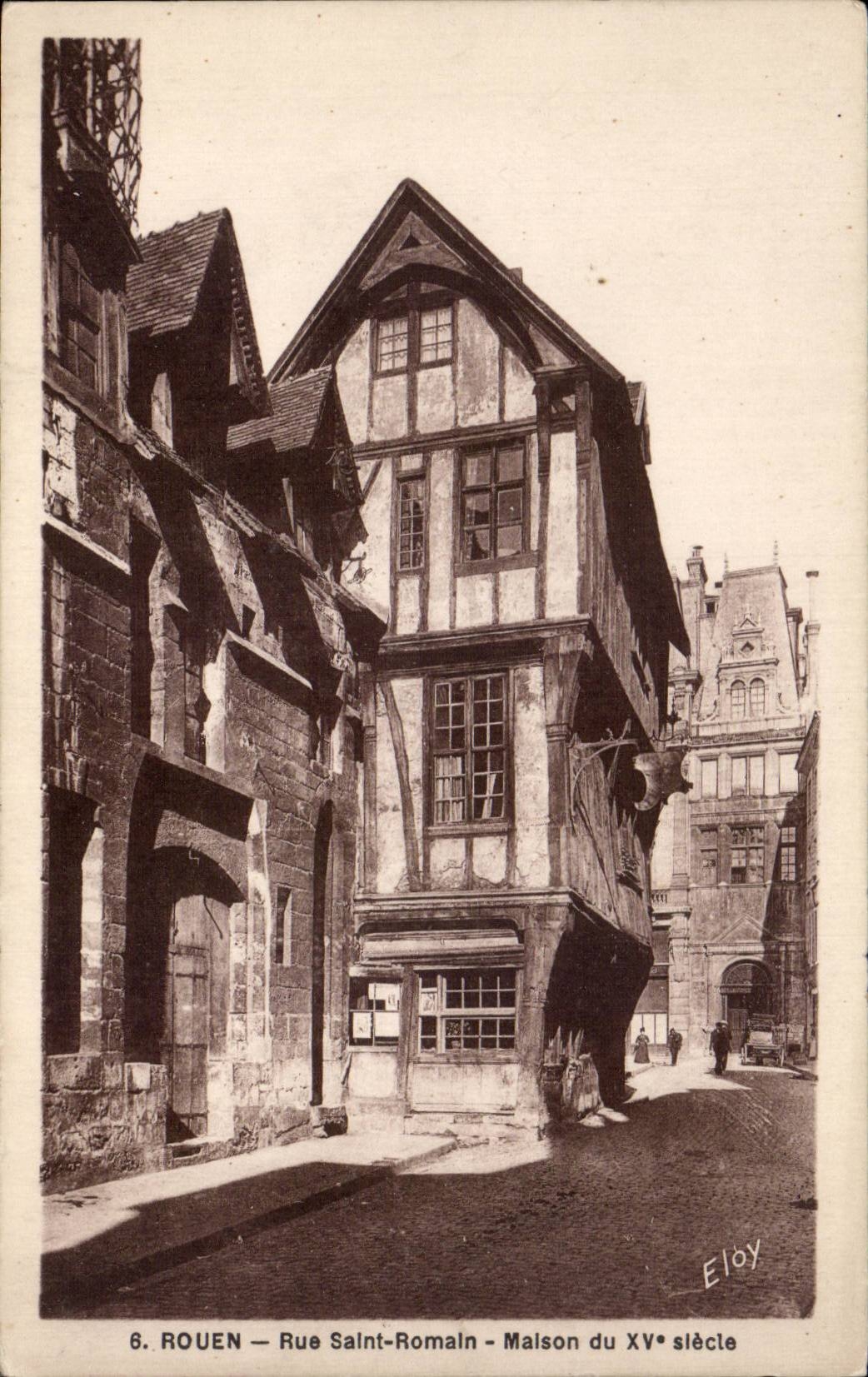 Rouen - Street Saint Romain - CPA