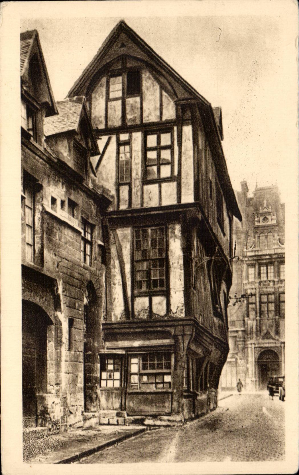 Rouen - Street Saint Romain - Old woman House - CPA