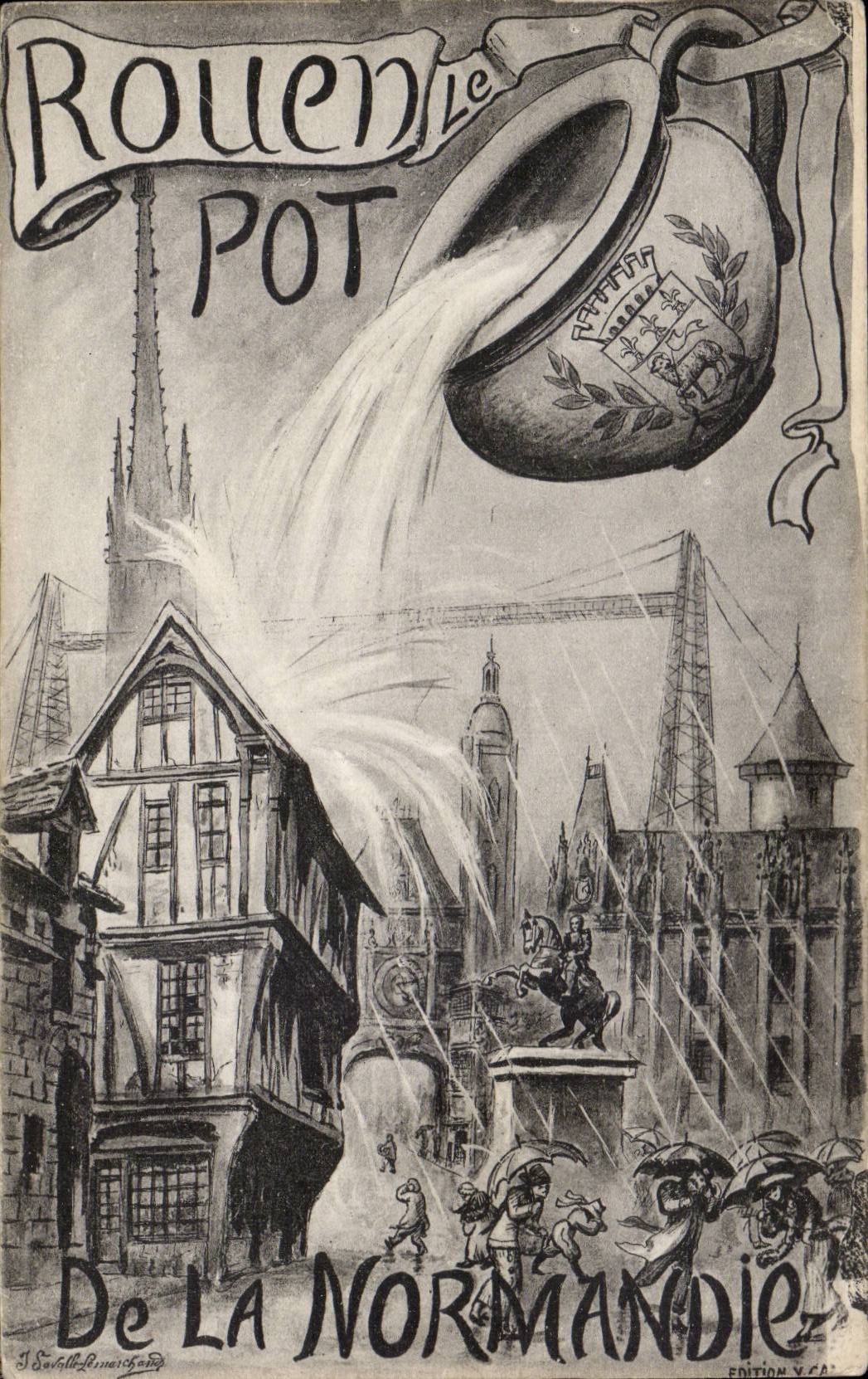 Rouen - Pot - Normandy - Souvenir - CPA