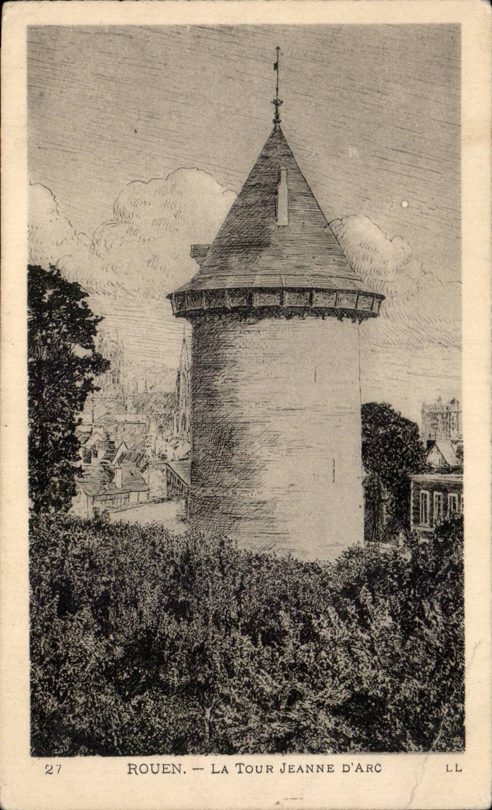 Rouen - the Tower Jeanne Arc - CPA