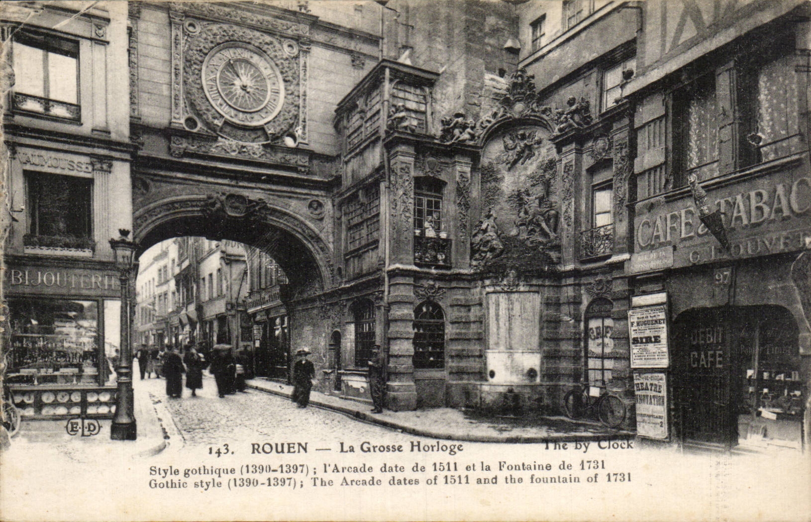 Rouen - the Large Clock - CPA