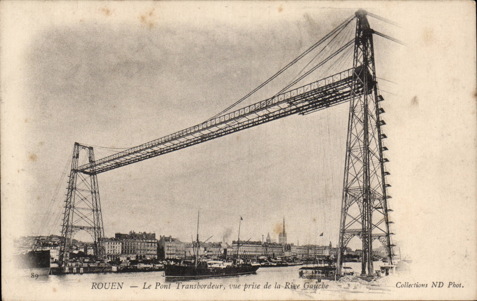 Rouen - the Transporter bridge - CPA