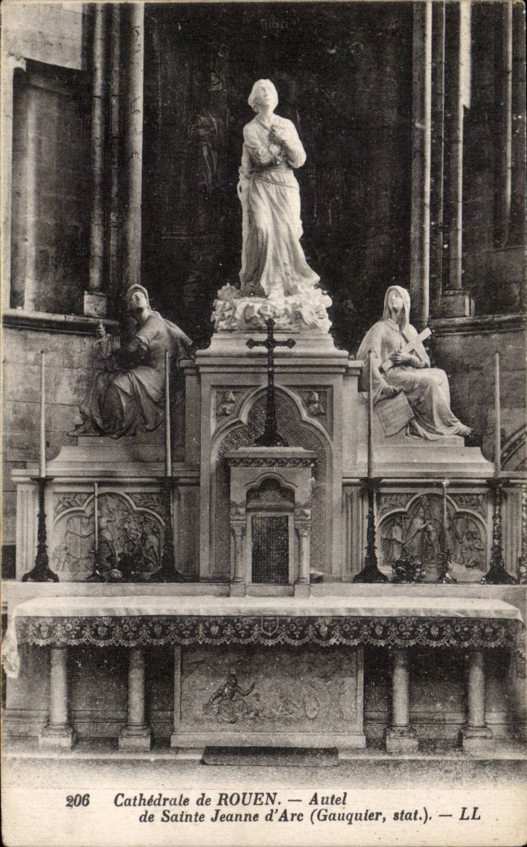 Rouen - the Cathedral Furnace bridge of Jeanne arc - CPA