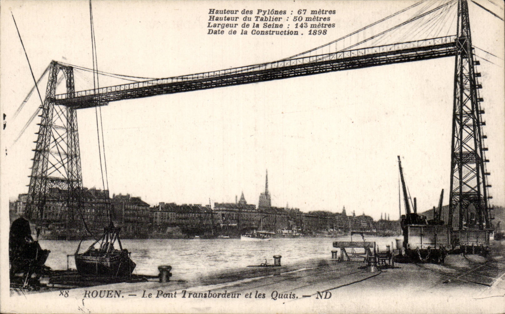 Rouen - Transporter bridge - CPA