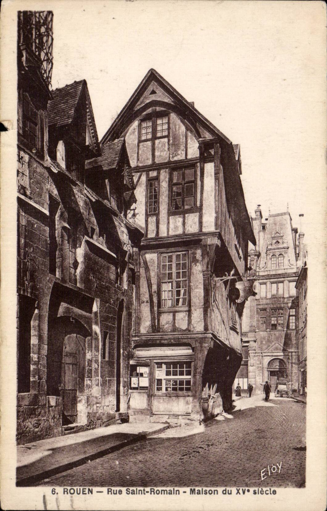 Rouen - Street Saint Romain - CPA