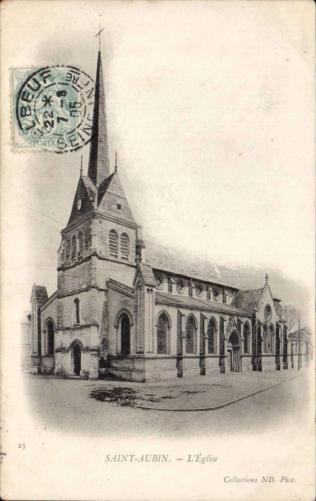 Saint Aubin - Church - CPA