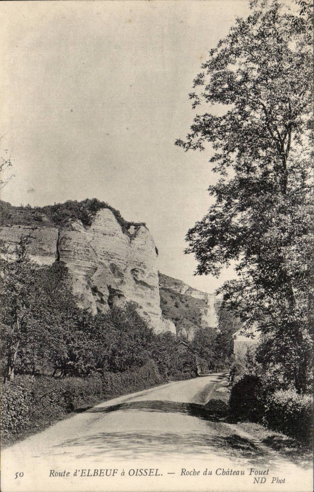 Route Elbeuf has Oissel - Rock of the Castle Whip - CPA