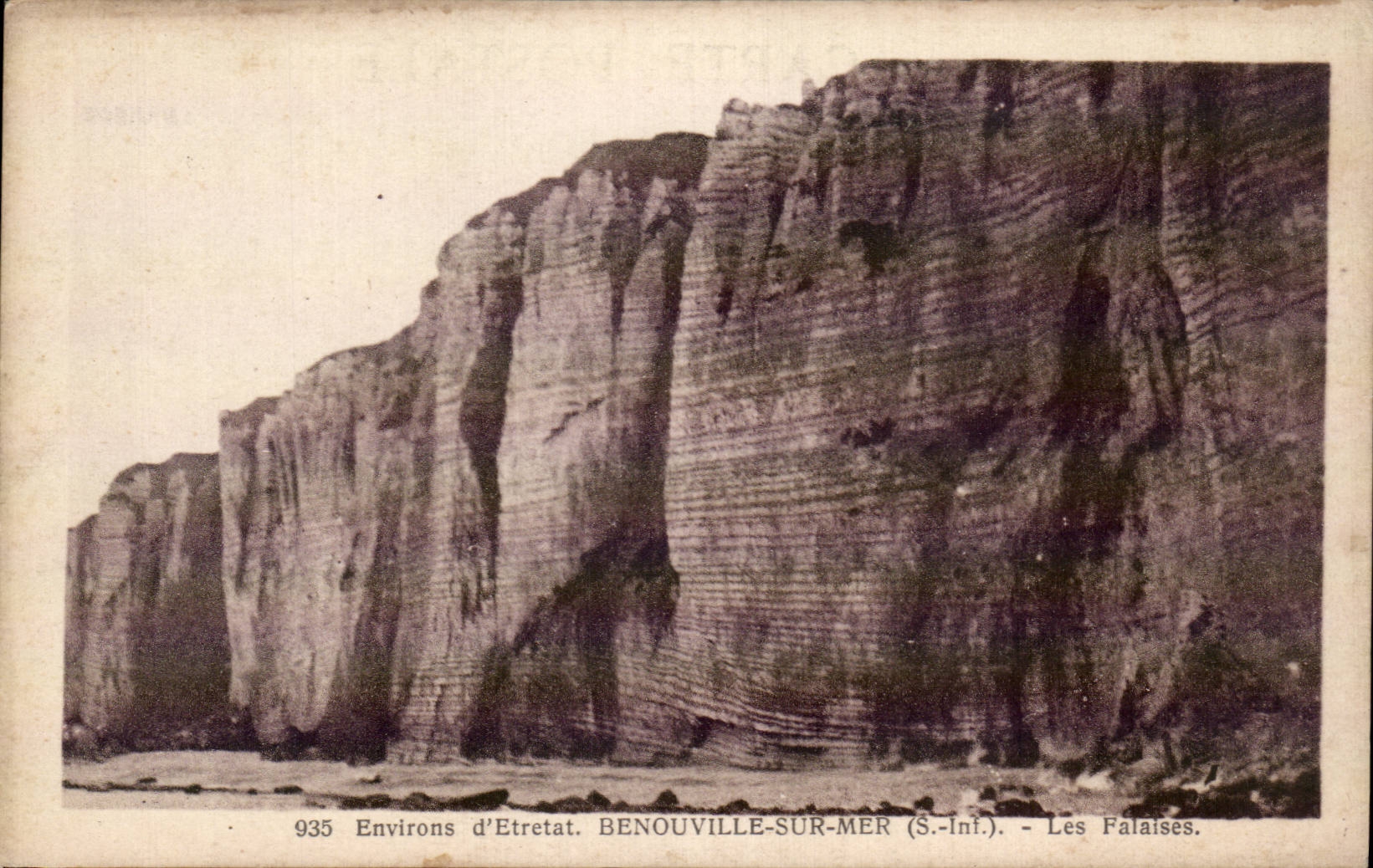 Benouville on Sea - Cliffs - CPA