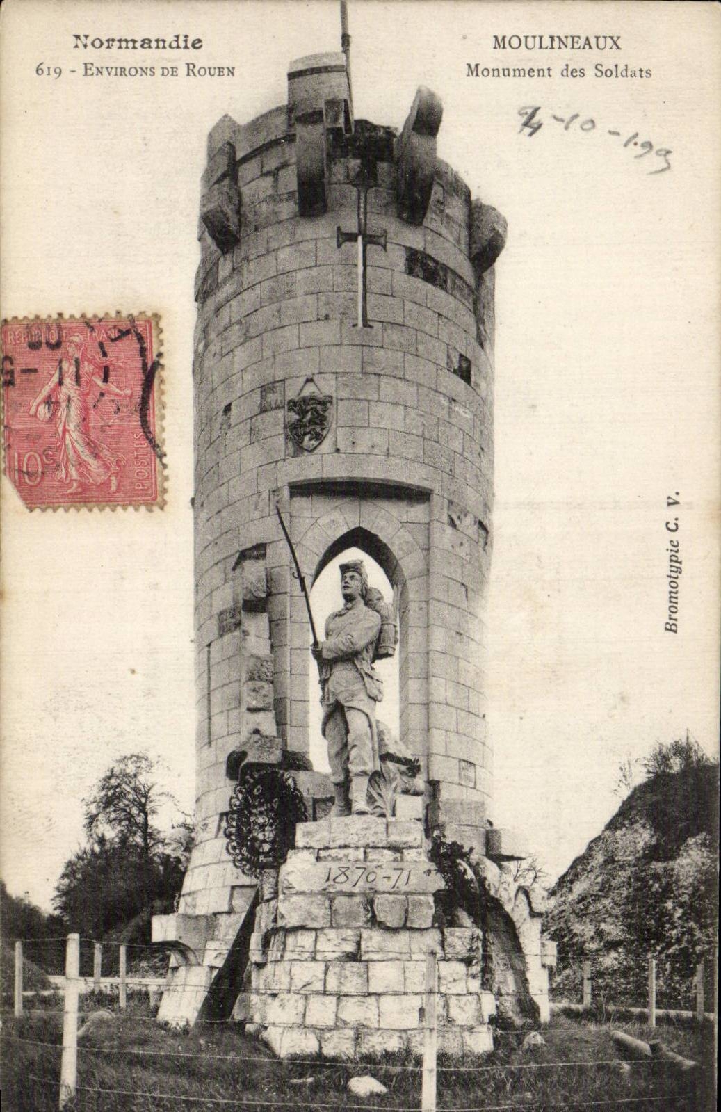 Moulineaux - Surroundings of Rouen - Monument of the Soldiers - CPA