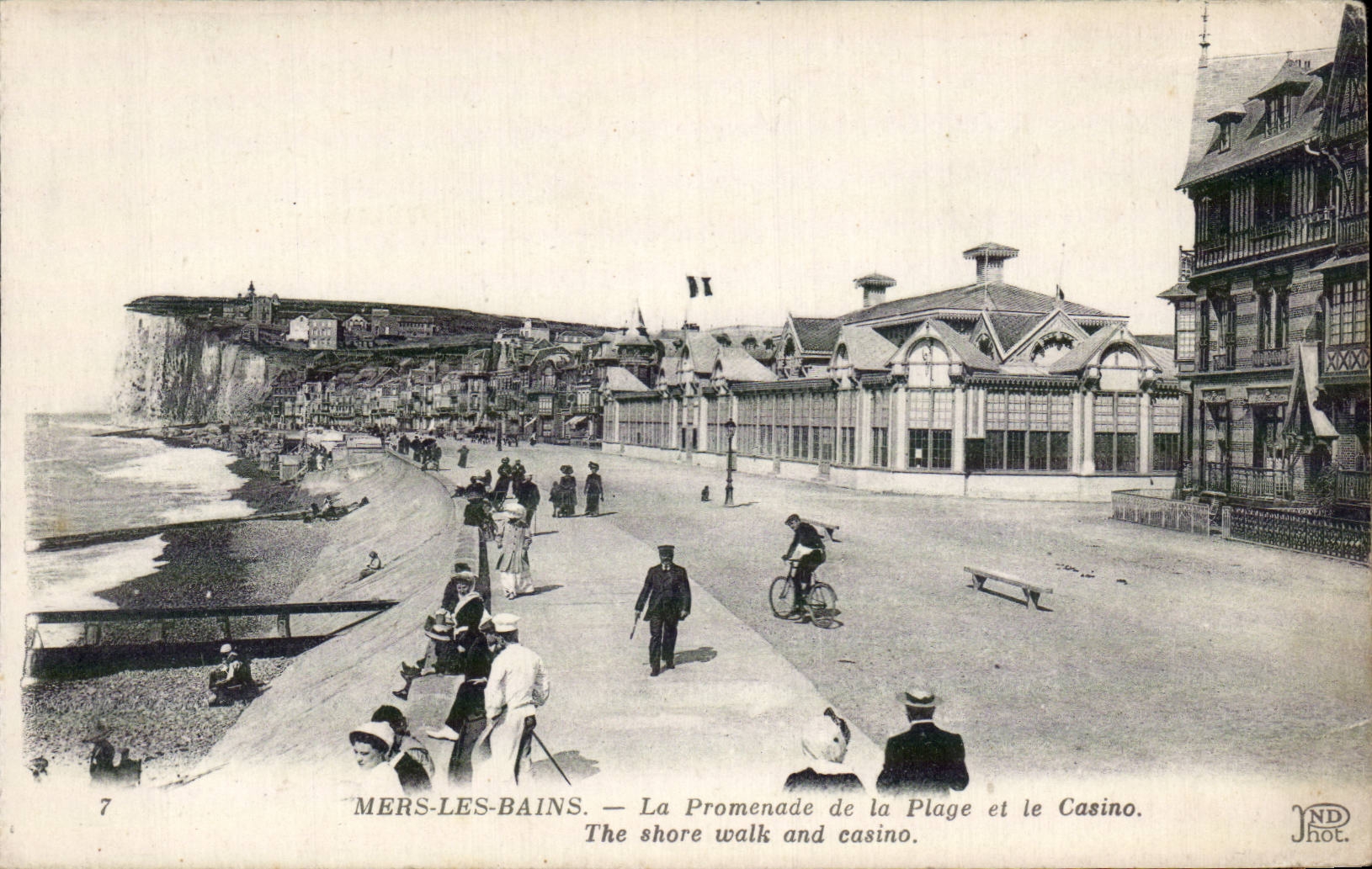 Seas les Bains - the Walk of the Beach and the Casino - CPA