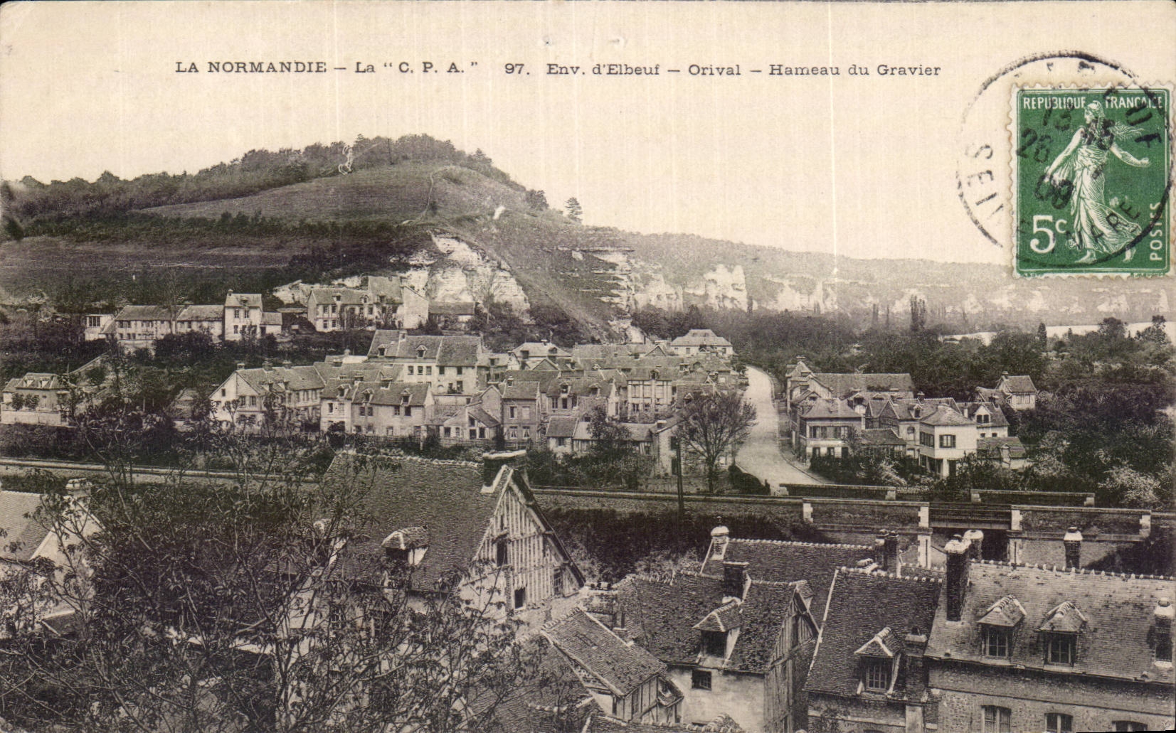 Surroundings Elbeuf - Orival - Hamlet of the Gravel - CPA