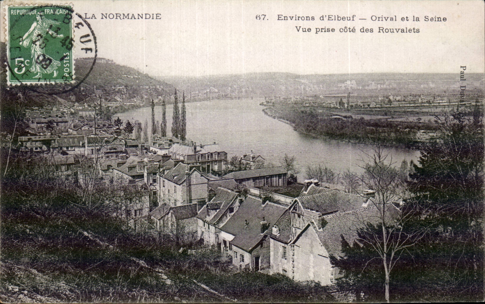 Alrededores Elbeuf - Orival y el Seine - CPA