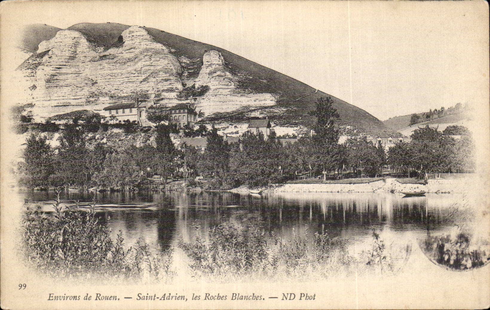 Surroundings of Rouen - Saint Adrien - White Rocks - CPA