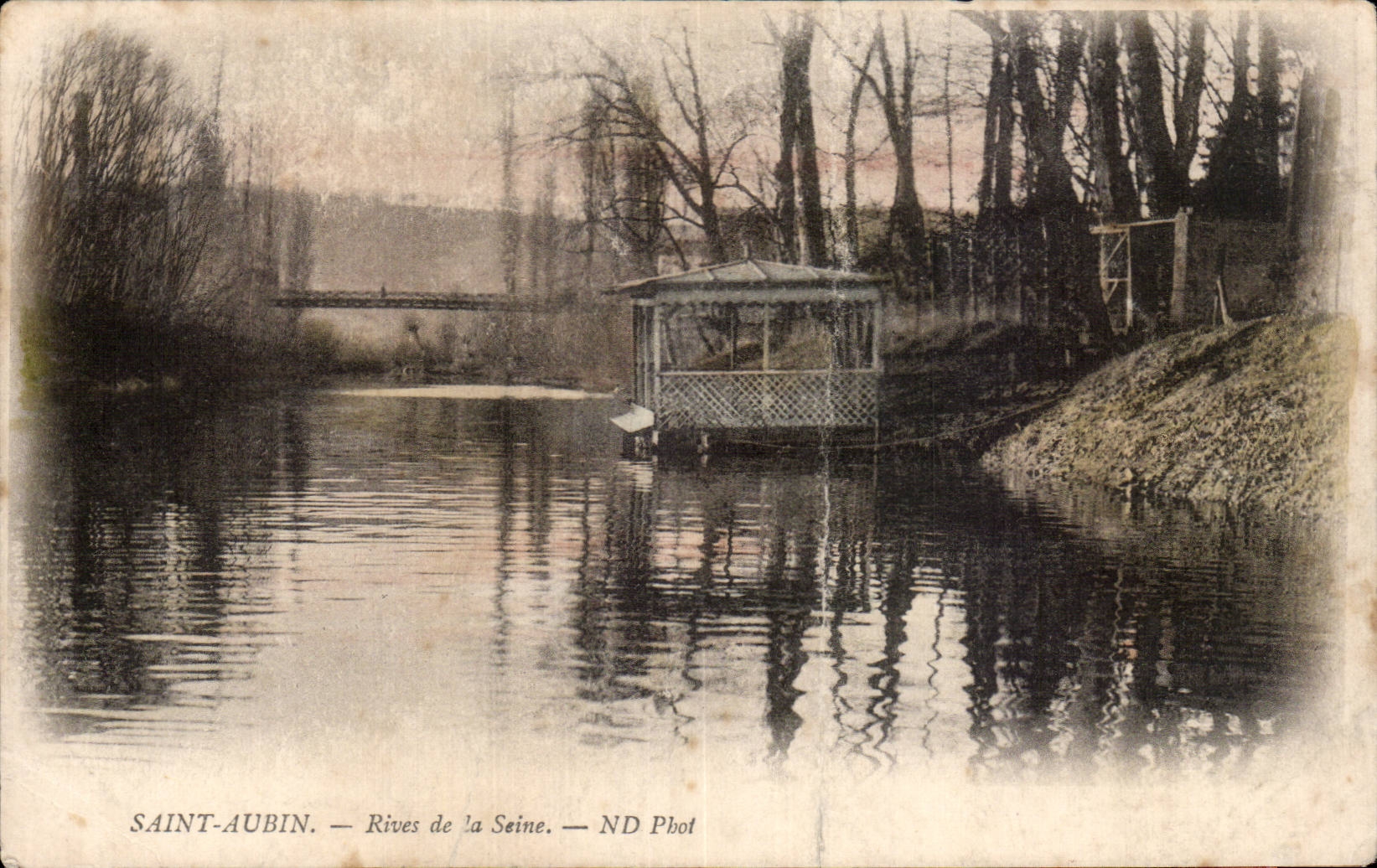Saint Aubin - Banks of the Seine - CPA