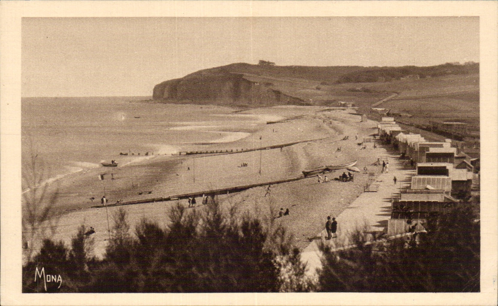 Small Tables of Normandy - Quiberville on sea - the Beach - CPA