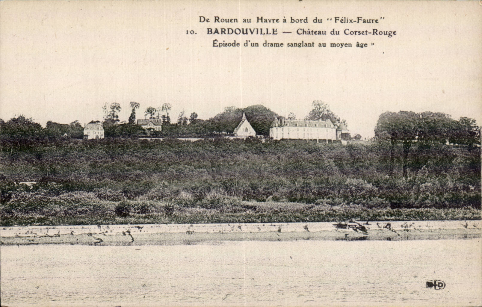 Bardouville - Castle of the Red Corset - CPA