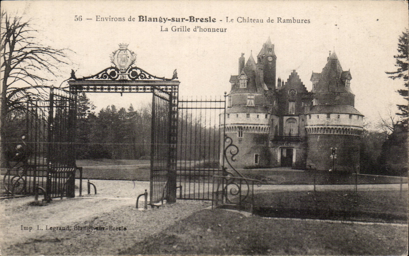 Surroundings of Blagny on Bresle - the Feudal Castle of Rambures - CPA