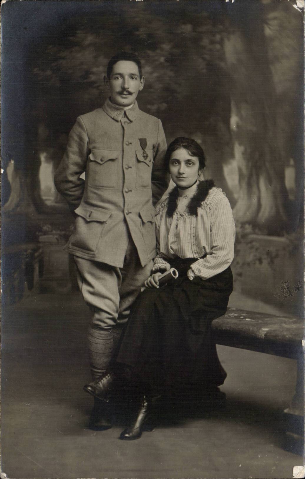 Real photo Militaria Soldier