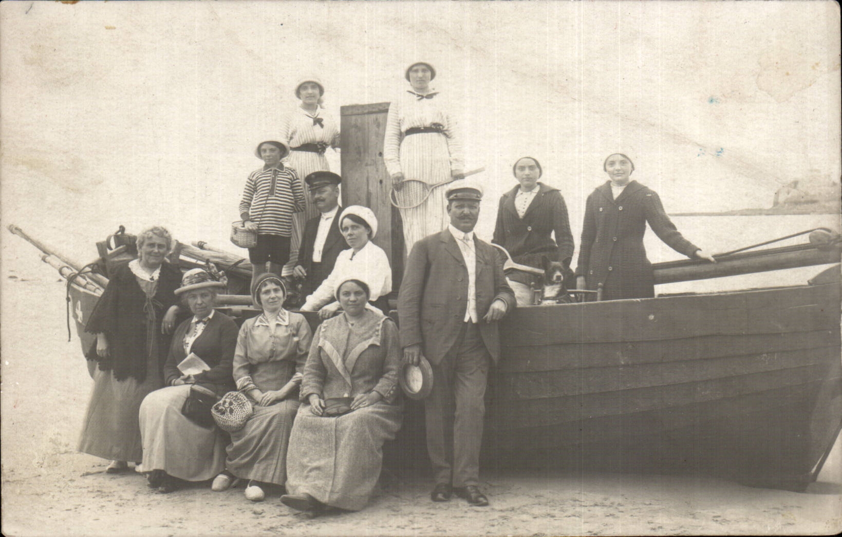 Real photo All with the beach Costume Folklore