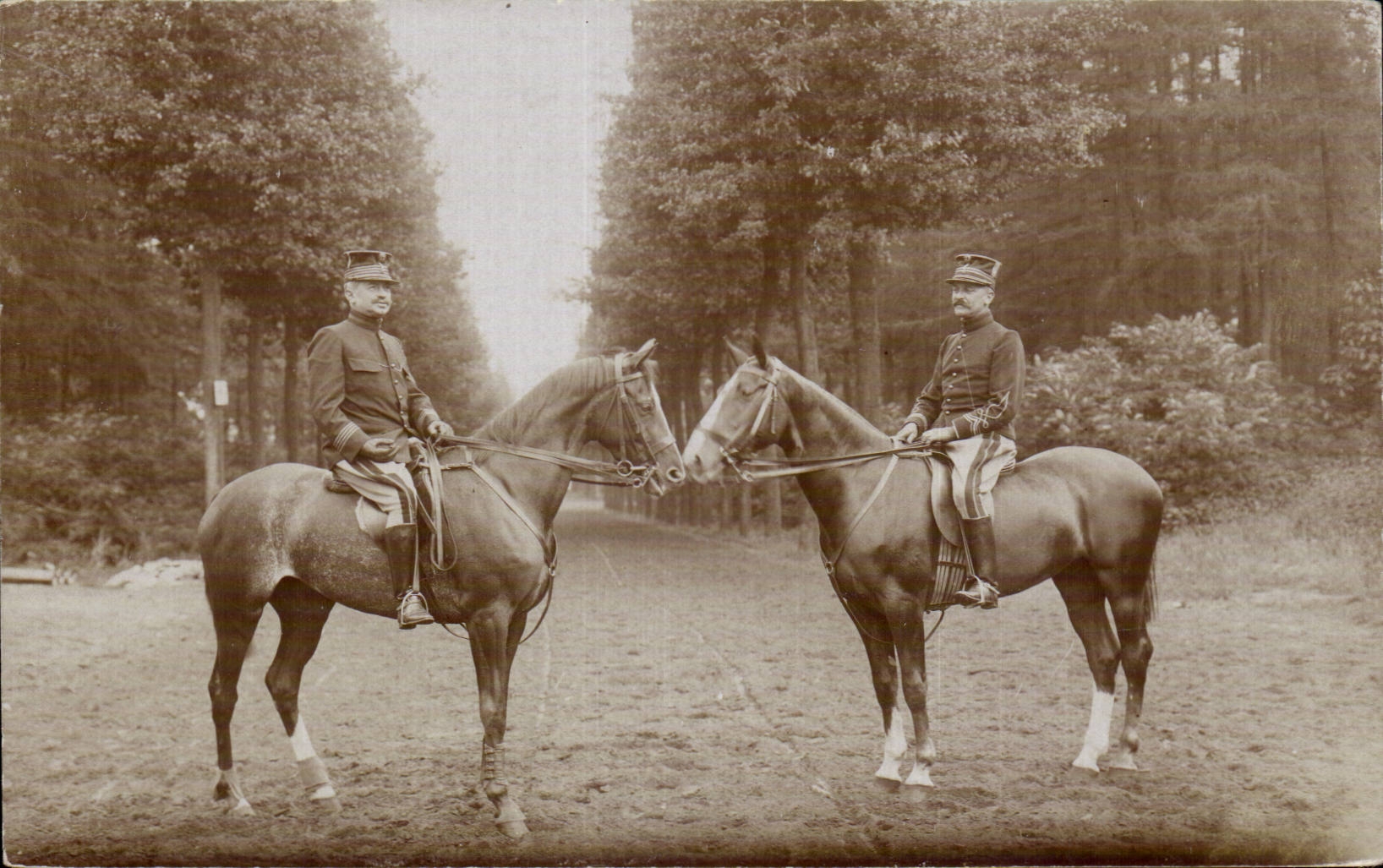 Real photo Riding Soldiers militaria