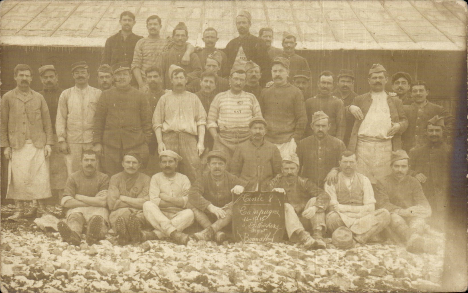 Real photo Pithiviers Soldiers militaria