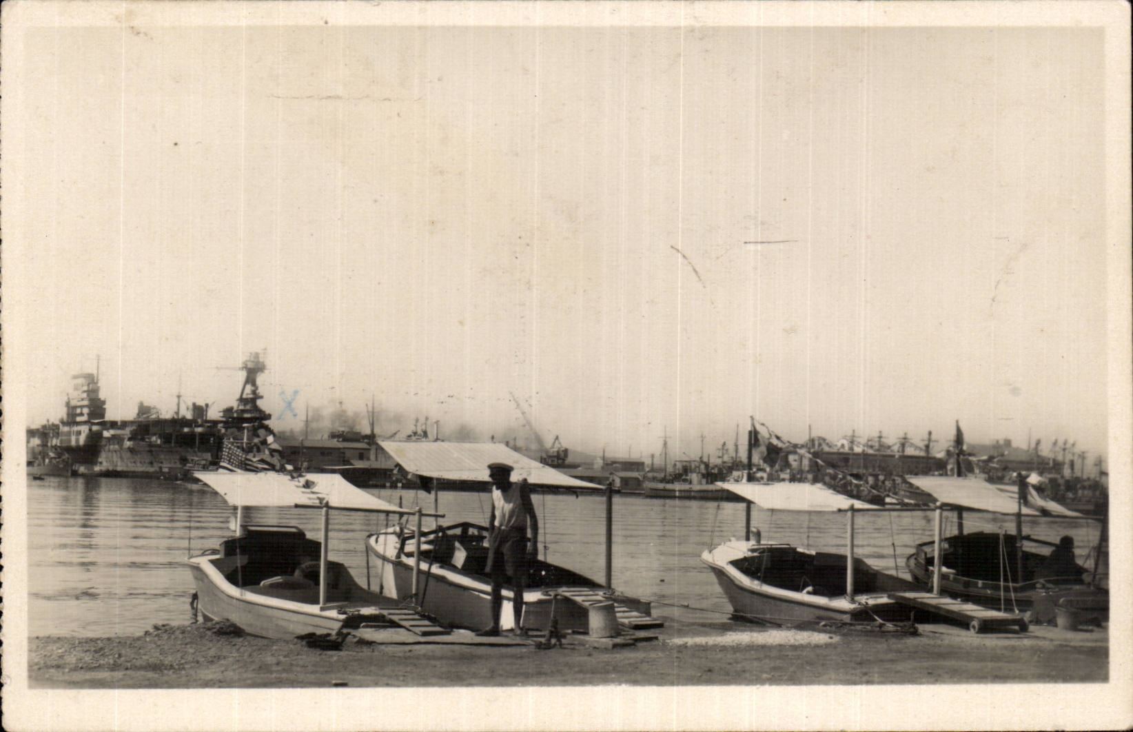 CPA Toulon the port Invitation with the walk