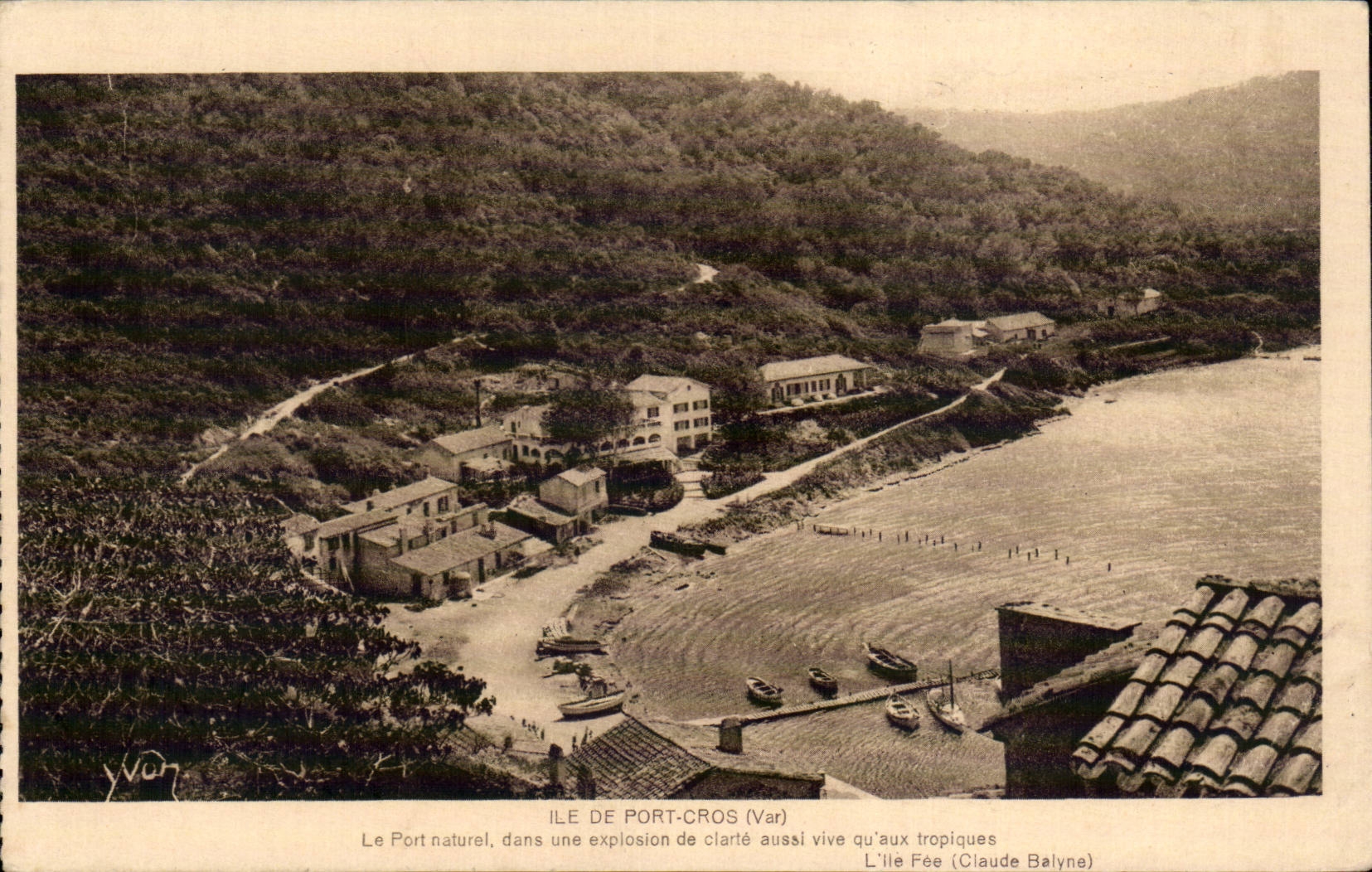 CPA Ile Port Cros Le port naturel dans uen explosion de clarte aussi vite qu aux tropiques