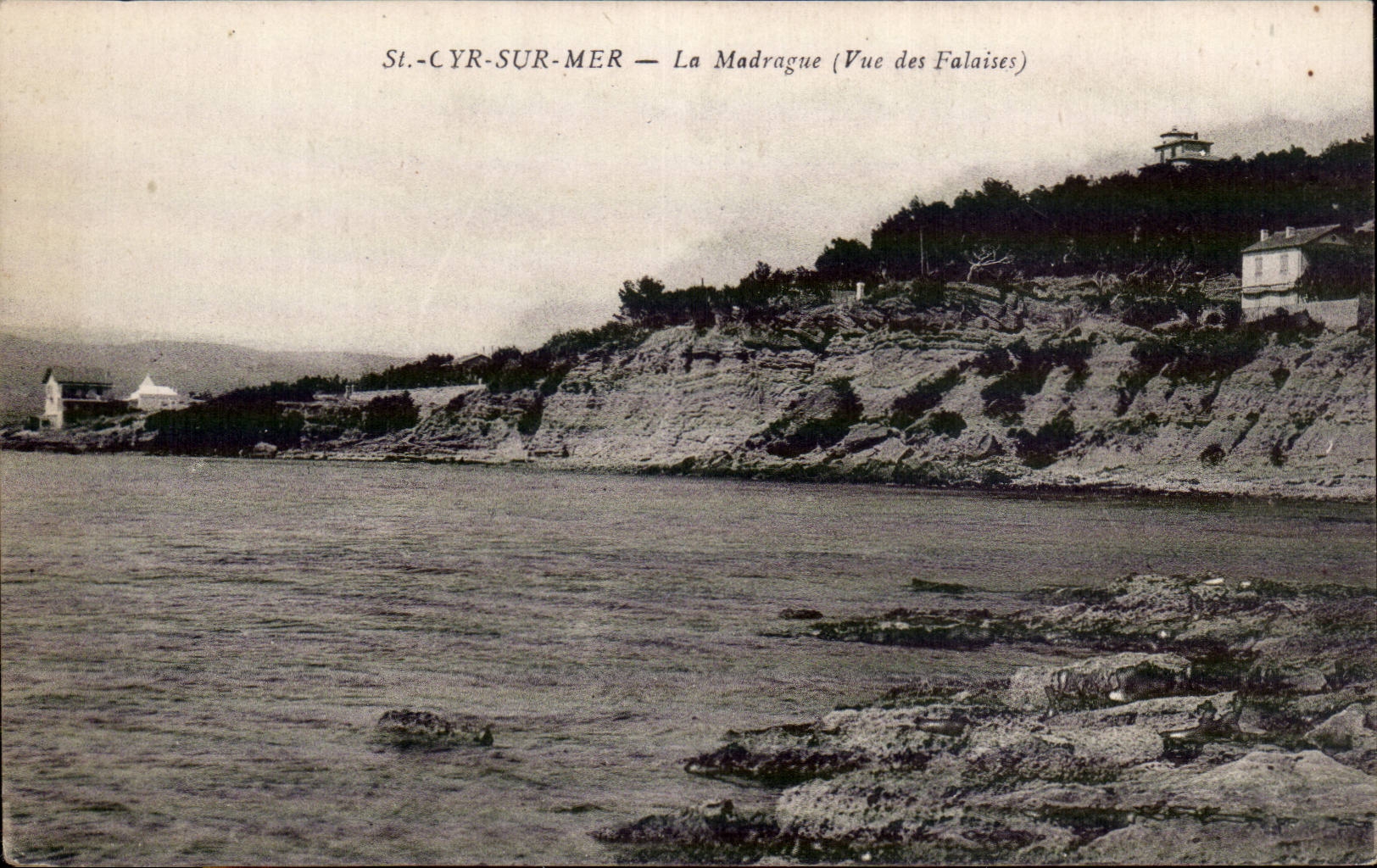 CPA St Cyr on sea the Madrague (seen cliffs)