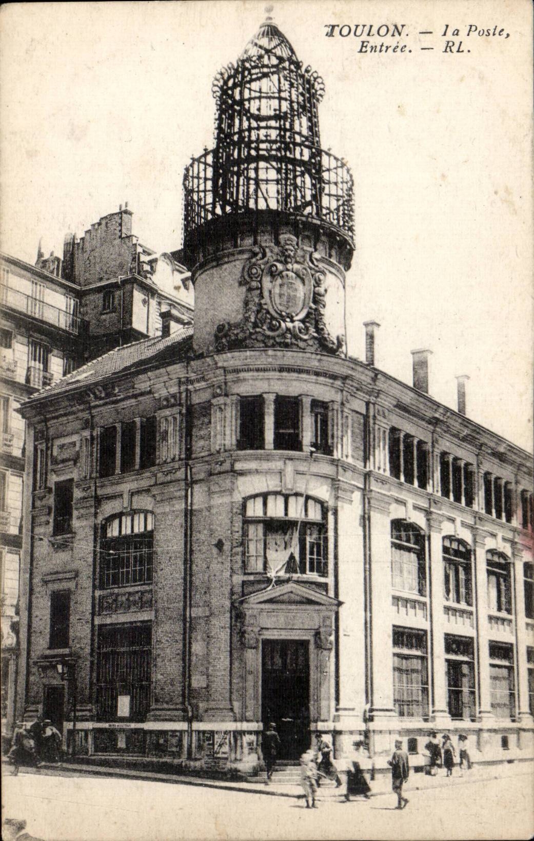 CPA Toulon the post office Entering