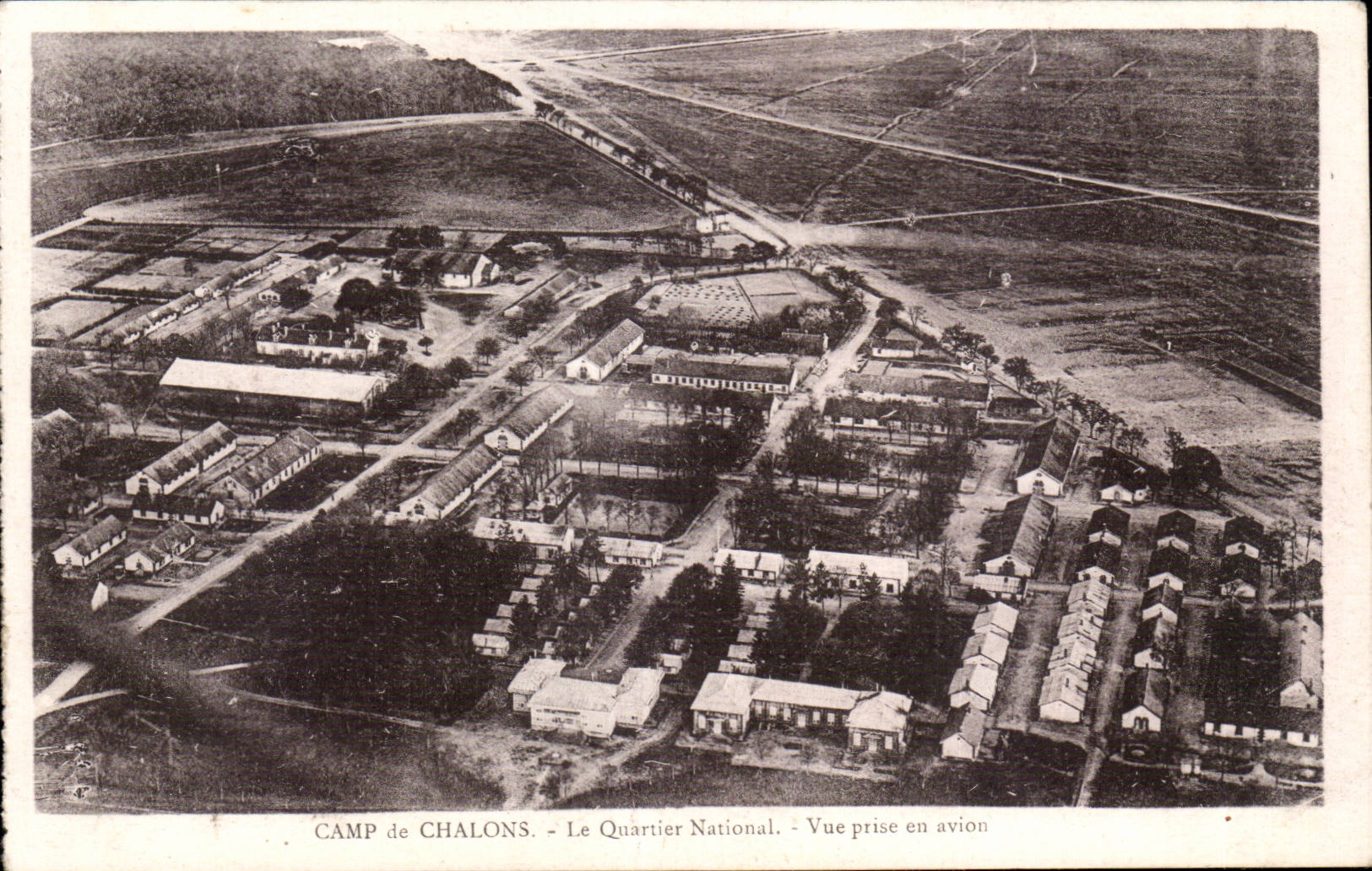 Camp of Trawl-nets - the National District - Seen from in the Plane - CPA