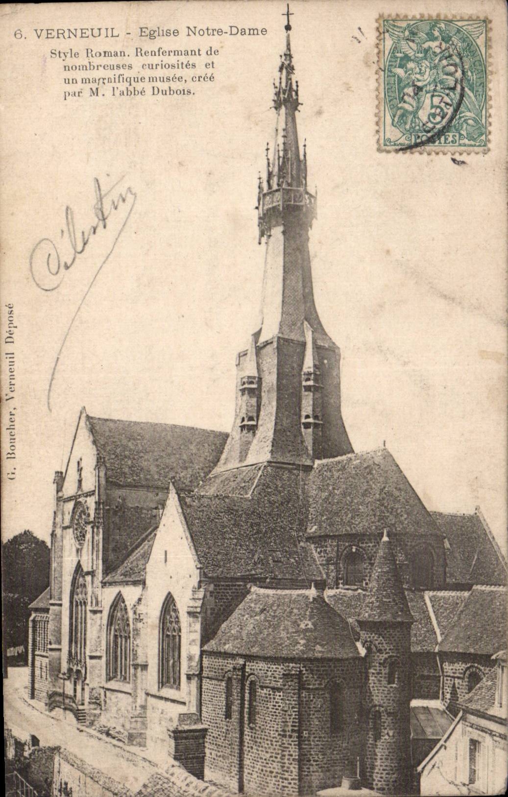 Verneuil - Notre Dame Church - CPA