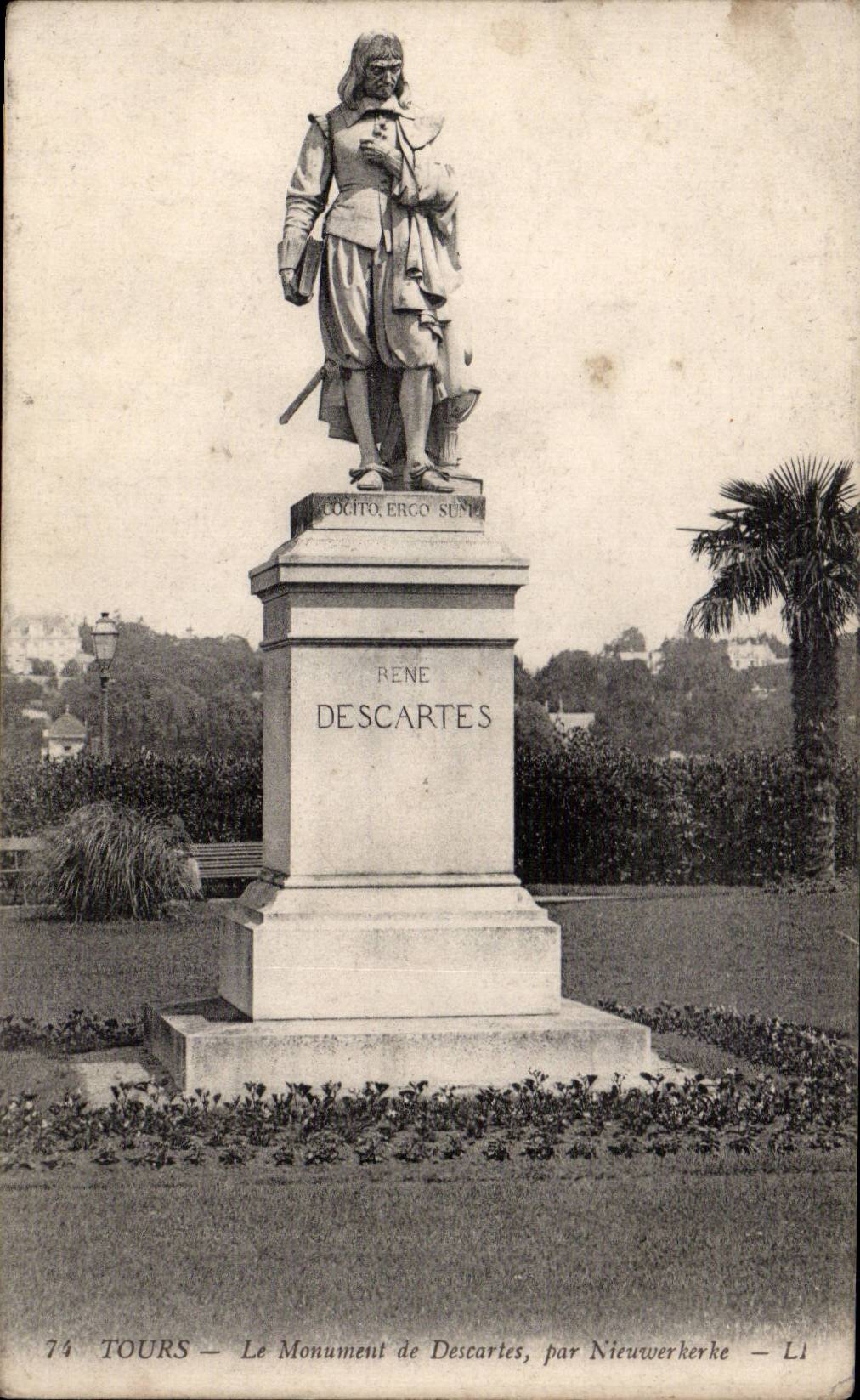 Tours - Le Monument de Descartes - CPA 