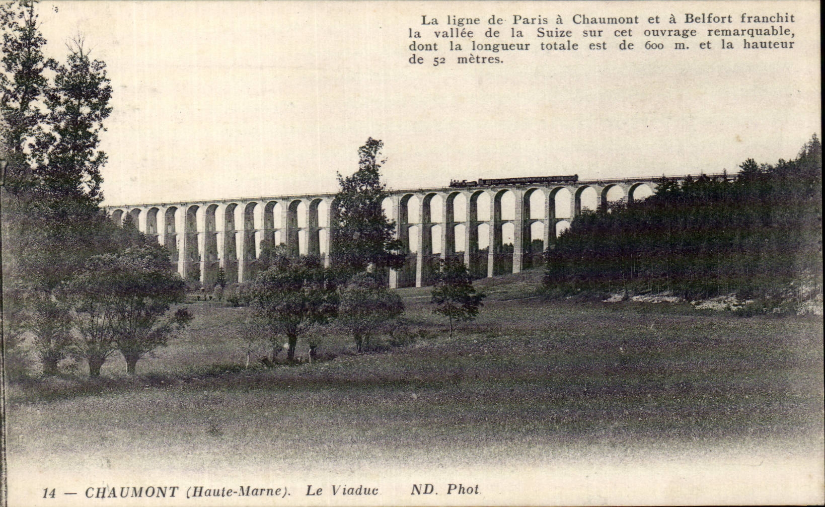 Chaumont - the Viaduct - CPA